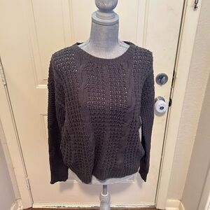 Cupio Women's Cable Knit Sweater Medium